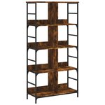 vidaXL Bibliothèque chêne fumé 78 5x33x153 cm bois d'ingénierie