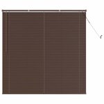 vidaXL Store Vénitien Marron foncé avec motif 150 x 140 cm PVC