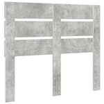 vidaXL Tête de lit Gris béton 135 cm Bois d'ingénierie