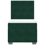 vidaXL Sommier à lattes de lit avec matelas Vert foncé 90x190 cm