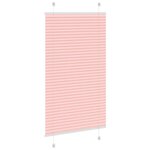 vidaXL Store plissé rose 75x100 cm largeur du tissu 74 4 cm polyester