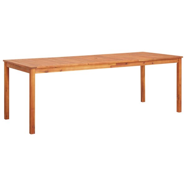 vidaXL Table de jardin 215x90x74 cm Bois d'acacia massif