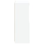 vidaXL Buffet avec lumières LED blanc 60 5x37x100 cm
