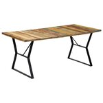 vidaXL Table de salle à manger 180x90x76cm Bois de récupération solide