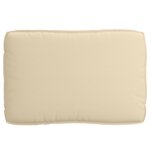 vidaXL Ensemble de coussins pour palettes de 2 pièces en tissu Oxford beige
