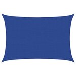 vidaXL Voile d'ombrage 160 g/m² Bleu 2 5x4 m PEHD