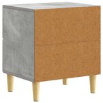 vidaXL Table de chevet 2 pc Gris béton 43 x 34 5 x 48 cm