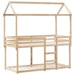 vidaXL Lit superposé sans matelas 90x200 cm bois de pin massif