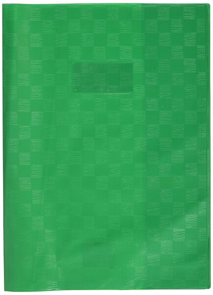Protège-cahier Madras PVC 22/100e Avec Rabat Marque page 21x29 7 vert CALLIGRAPHE