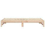 vidaXL Lit coulissant 2x(100x200) cm Bois de pin massif