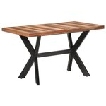 vidaXL Table de salle à manger 140x70x75 cm Bois avec finition miel