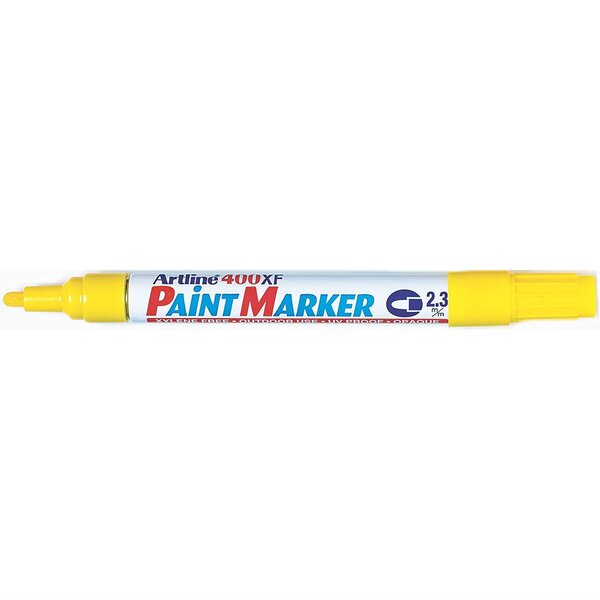Marqueur Paint 400 XF permanent indélébile pointe conique 2 3 mm jaune ARTLINE