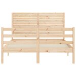 vidaXL Cadre de lit sans matelas bois massif