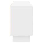 vidaXL Meuble TV Blanc Brillant 150 x 31 x 50 cm Bois d’ingénierie