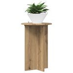 vidaXL Support de Plante 2 pc Chêne artisanal Ø40 x 60 cm