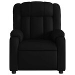 vidaXL Fauteuil inclinable électrique Noir Similicuir