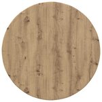 vidaXL Plateau de table chêne artisanal 80 x 80 x 1.5 cm