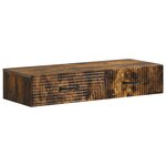 vidaXL Table d'appoint murale 87 5 x 34 5 x 17 cm Bois d'ingénierie