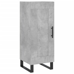 vidaXL Buffet Gris béton 34 5x34x90 cm Bois d'ingénierie