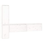 vidaXL Meubles TV 4 Pièces Blanc Bois massif de pin