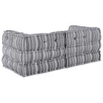 vidaXL Coussin 2 Pièces Gris tissu