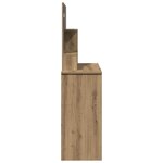 vidaXL Coiffeuse avec miroir chêne artisanal 86 5x35x136 cm