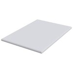 vidaXL Surmatelas Blanc 140 x 190 cm Tissu Jacquard