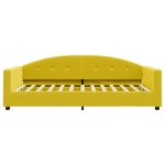 vidaXL Lit de repos sans matelas jaune 100x200 cm velours