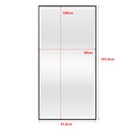 Miroir mural rectangulaire 102 x 52 cm noir 03_0007924