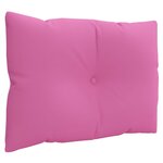 vidaXL Coussins de palette lot de 3 rose tissu Oxford