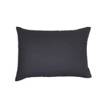 Taie d'oreiller - 50 x 70+5 cm uni - Fusain