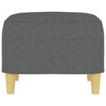 vidaXL Repose-pied Gris foncé 60x50x41 cm Tissu