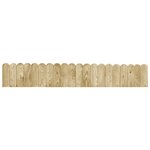 vidaXL Rouleaux de bordure 2 Pièces 120 cm Bois de pin imprégné