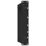 vidaXL Pieds de table basse en U  2 pièces  noir  40 x (30-31) cm  acier