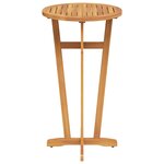 vidaXL Table de bar de jardin Ø60x105 cm Bois d'acacia solide