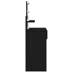 vidaXL Coiffeuse Chêne noir 100 x 40 x 130 cm Bois d'ingénierie