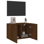 vidaXL Meuble TV mural chêne marron 60x30x41 cm