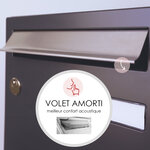 Boite aux lettre  Allure 1 porte  gris anthracite 7016M