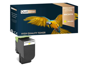Qualitoner x1 toner 80c2hy0 jaune compatible pour lexmark