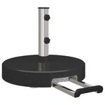 vidaXL Pied de parasol Noir 45 x 45 x 37.5 cm Granite