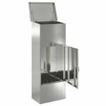 vidaXL Boîte de dépôt de colis Noir 44.5 x 29 x 110.5 cm
