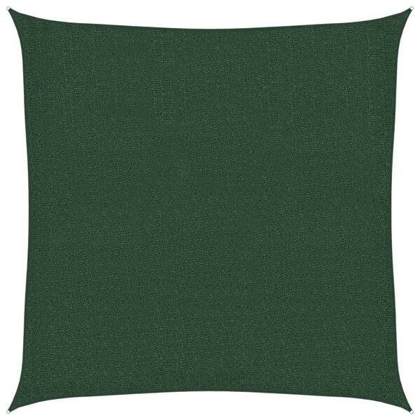 vidaXL Voile d'ombrage 160 g/m² Vert foncé 3x3 m PEHD
