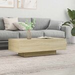 vidaXL Table basse chêne sonoma 100x49 5x31 cm bois d'ingénierie
