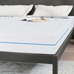 vidaXL Matelas Blanc 140 x 190 cm Mousse