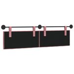 vidaXL Tête de lit suspendue Rose Velours