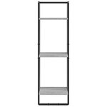 vidaXL Étagère murale 3 niveaux sonoma gris 30x25x100 cm