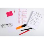 Étui de 100 fiches bristol 5x5 12 5 x 20 cm blanc