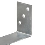 vidaXL Piquets de clôture 6 Pièces Argenté 8x6x30 cm Acier galvanisé