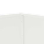 vidaXL Jardinière 2 Pièces Blanc 50 x 50 x 40 cm Acier