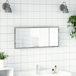 vidaXL Miroir de salle de bain à LED sonoma gris bois d'ingénierie